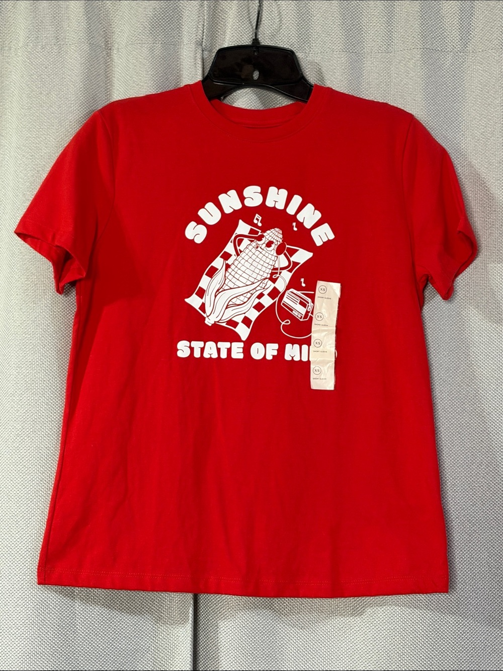 Red 'Sunshine State of Mind' Graphic Short-Sleeve Tee